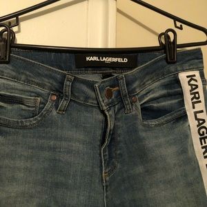 Karl Lagerfeld jeans.